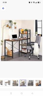 Industrieel Bureau met Opbergrek, Ophalen, Nieuw, Bureau