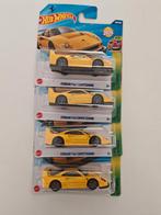 4x Gele Ferrari F40 Hot Wheels, Overige merken, 1:50 of kleiner, Auto, Nieuw