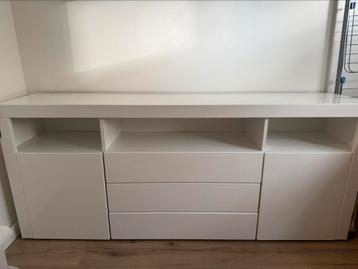 Dressoir Santa Fe - hoogglans wit