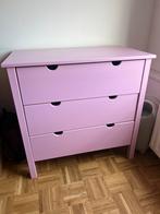 Lila houten ladekast / commode, Kinderen en Baby's, Kinderkamer | Commodes en Kasten, Ophalen, 50 tot 70 cm, 100 cm of meer, 90 tot 105 cm