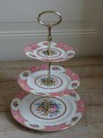 1x Etagère, Engels, Royal Albert, LADY CARLYLE, puntgaaf, Antiek en Kunst, Antiek | Servies los, Ophalen of Verzenden