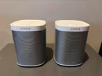 SONOS PLAY;1 WIT 2STUKS | ZGAN, Ophalen of Verzenden, Zo goed als nieuw, Front, Rear of Stereo speakers, Sonos