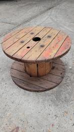 Houten kabelhaspel, Ophalen, Gebruikt, Rond, Hout