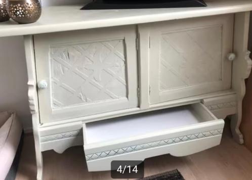Vintage houten dressoir tv kastje, Huis en Inrichting, Kasten | Dressoirs, Gebruikt, 150 tot 200 cm, 25 tot 50 cm, Met lade(s)