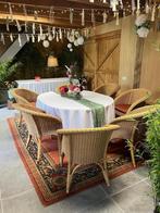 Rotan meubelset, Huis en Inrichting, Tafels | Eettafels, Ophalen, Gebruikt