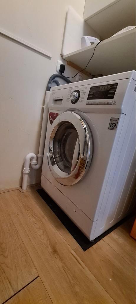 Wasmachine-droger combi ivm verhuizing, Witgoed en Apparatuur, Wasmachines, Gebruikt, Voorlader, 6 tot 8 kg, 85 tot 90 cm, 1200 tot 1600 toeren