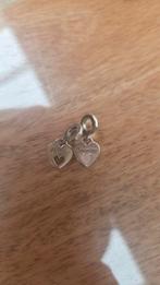 Pandora bedel dubbel  zilver, Pandora, Ophalen of Verzenden, Zo goed als nieuw, 2 of 3 bedels