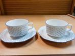Kop en schotel wit met blauwe decoratie Seltmann Weiden Bava, Huis en Inrichting, Keuken | Servies, Ophalen of Verzenden