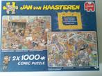 2 x Jan van Haasteren puzzel Rembrandt's studio en het rarit, Zo goed als nieuw, Ophalen