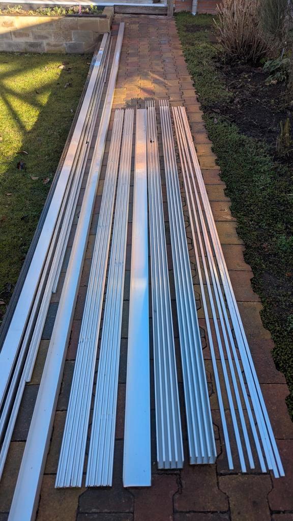 Aluminium Schuifdeur Profielen, Doe-het-zelf en Verbouw, Metalen, Nieuw, Aluminium, Ophalen