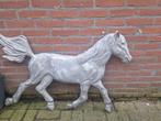 Groot metalen paard - decoratief kunstobject, Tuin en Terras, Tuinbeelden, Ophalen, Gebruikt, Metaal, Dierenbeeld