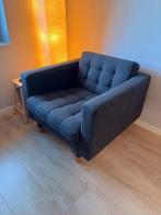 Fauteuil Landskrona Ikea (stof, donkergrijs), Ophalen, Hout, 75 tot 100 cm, Zo goed als nieuw