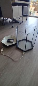 6 kantine glazen bak met verlichting hoog 40 diameter 30cm, Huis en Inrichting, Ophalen of Verzenden