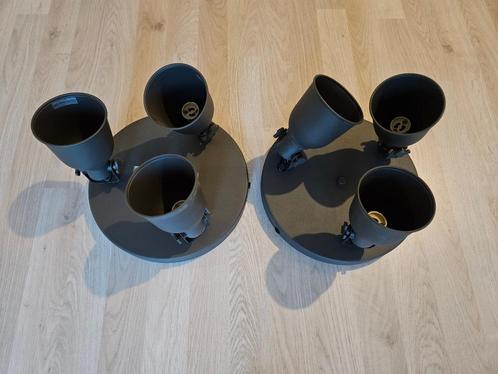 2x HEKTAR Plafondspot met 3 spots, Huis en Inrichting, Lampen | Spots, Zo goed als nieuw, Plafondspot of Wandspot, Metaal of Aluminium