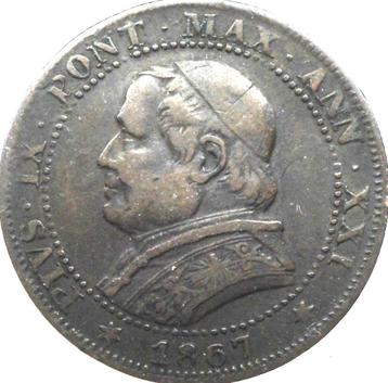 Kerkelijke staat (Vaticaan) 1 soldo 1867 beschikbaar voor biedingen