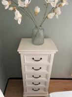 Witte Ladekast met 5 Laden, Huis en Inrichting, Kasten | Ladekasten, Ophalen, Minder dan 50 cm, Gebruikt, 5 laden of meer