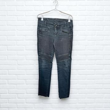 IKKS Jeans Maat 29 Zwart Grijs Slim Fit Women beschikbaar voor biedingen