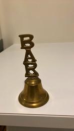 Koperen tafelbel mer “Bar” erop, Antiek en Kunst, Ophalen of Verzenden