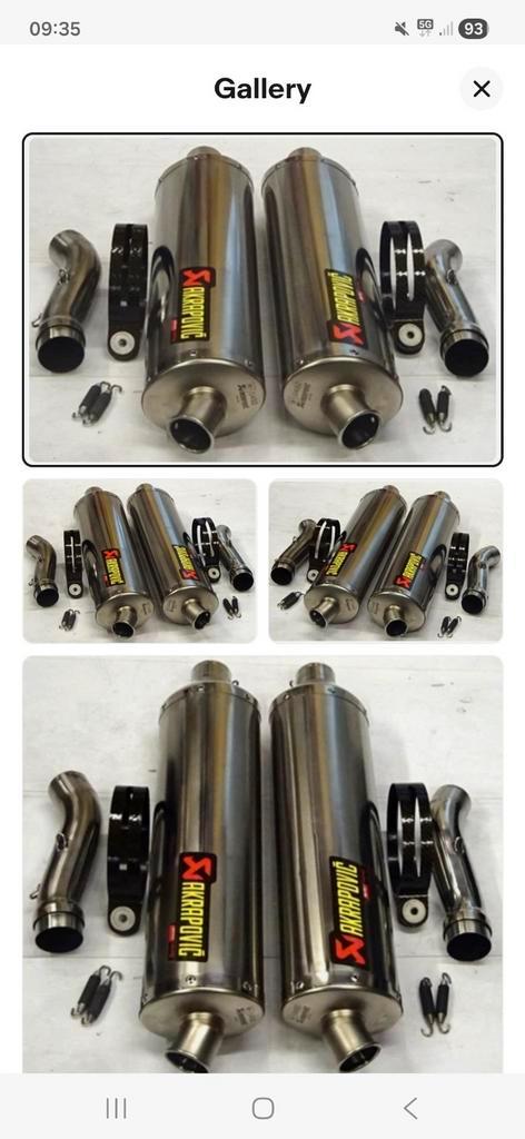 Akrapovic dempers Aprilia rsv 1000 R, Motoren, Tuning en Styling, Ophalen of Verzenden