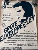 Elvis Presley Poster - Grote Elvis Meeting, Verzamelen, Ophalen of Verzenden, Zo goed als nieuw, Poster, Artwork of Schilderij