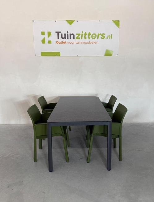 Hartman jill rondo 5-delige diningset, Tuin en Terras, Tuinsets en Loungesets, Nieuw, Tuinset, Aluminium, 4 zitplaatsen, Eettafel