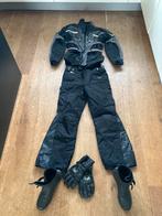 Motorrijd pak zwart grijs maat L jas en broek S laarzen 43, Ophalen of Verzenden, Tweedehands, Heren, Combipak