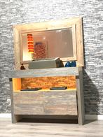robuuste geborstelde badkamerk kast, Huis en Inrichting, (Half)hoge kast, Zo goed als nieuw, 25 tot 50 cm, 50 tot 100 cm