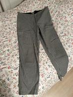 Broek stretch  zwart wit XL zgan, H&M, Zwart, Maat 42/44 (L), Ophalen of Verzenden
