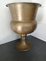 XL ANTIEKE KOPEREN TUIN VAAS IN TOPSTAAT VERKEREND 42X32 CM, Antiek en Kunst, Curiosa en Brocante, Ophalen of Verzenden