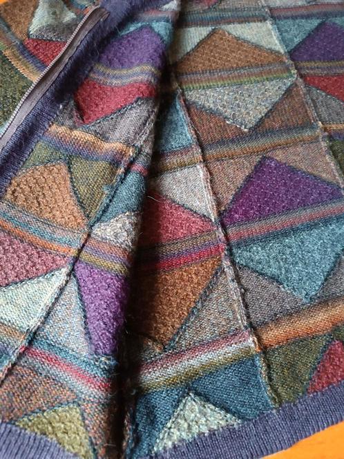 Prachtig 100% Alpaca wollen vest Intarsia M, Kleding | Dames, Truien en Vesten, Zo goed als nieuw, Ophalen of Verzenden