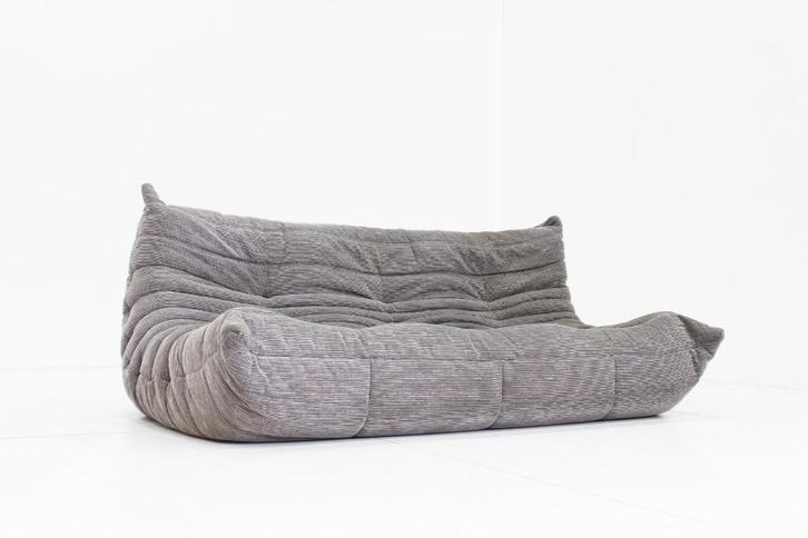 Vintage Togo Ligne Roset 3 zits sofa Michel Ducaroy, Huis en Inrichting, Banken | Bankstellen, Gebruikt, Rechte bank, Driepersoons