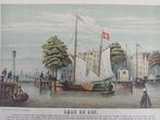 Smak en Kof Schepen ca. 1880 Litho, Antiek en Kunst, Ophalen of Verzenden