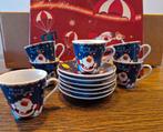Espresso Merry Christmas kopjes en schotels 6 pers., Huis en Inrichting, Keuken | Servies, Ophalen of Verzenden, Porselein, Overige stijlen
