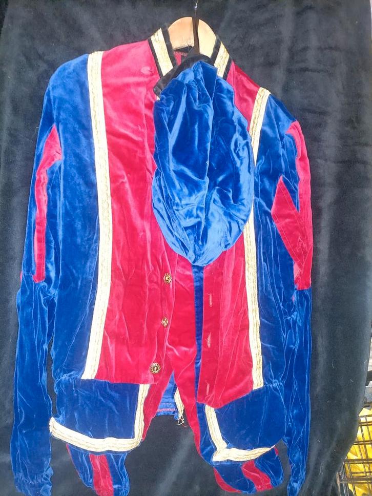 Fluweel Pietenpak - Prachtig Kostuum! Maat L, Diversen, Sinterklaas, Ophalen of Verzenden