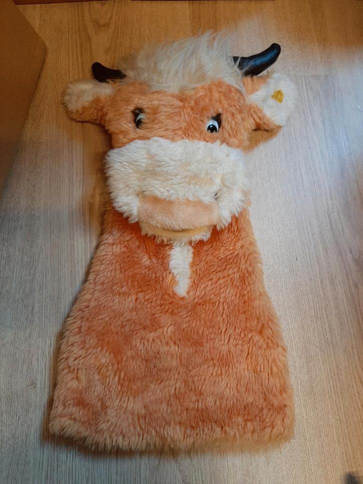 Steiff koe handpop 45 cm lang, Kinderen en Baby's, Speelgoed | Knuffels en Pluche, Koe, Ophalen of Verzenden