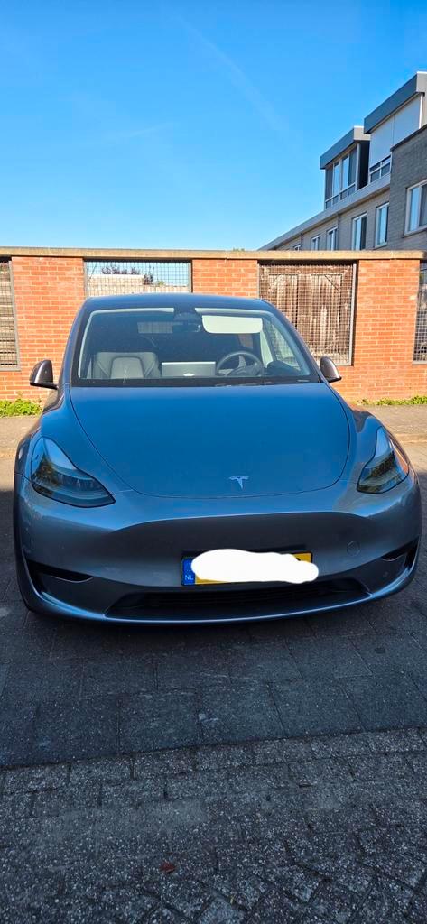 Tesla Model Y 2023 Quicksilver., Auto's, Tesla, Particulier, Model Y, Elektrisch, SUV of Terreinwagen, Automaat, Origineel Nederlands
