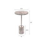 Dutchbone Gunnar bijzettafel wit | Van €299, nu, Minder dan 55 cm, Dutchbone, Rond, Nieuw