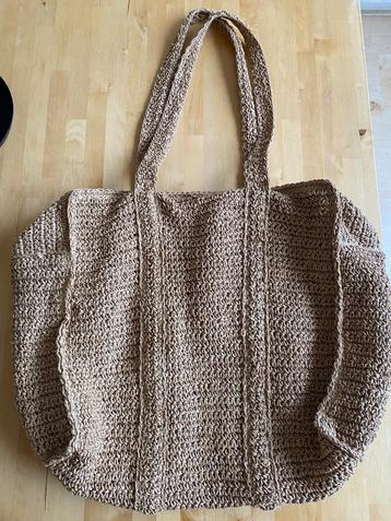 Pull and Bear Raffia Shopper met rits rookvrij huis zgan! beschikbaar voor biedingen