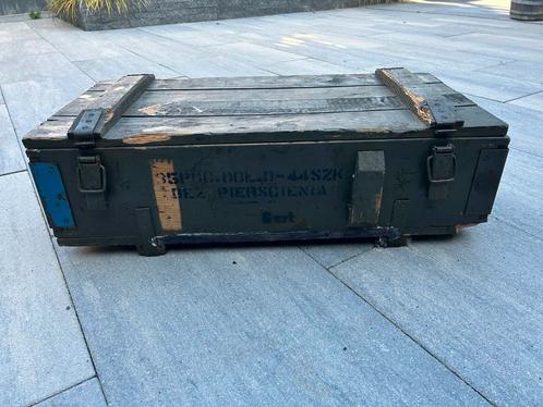 Munitiekist, Huis en Inrichting, Woonaccessoires | Kisten, Gebruikt, Overige houtsoorten, Ophalen