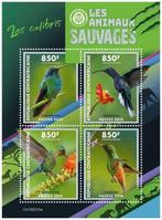 2019 Centraal-Afrikaanse Republiek Fauna Vogels Kolibries, Ophalen of Verzenden, Postfris, Dier of Natuur