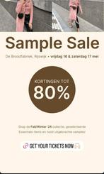 Te koop 2 tickets voor de sample sale van Josh V, Twee personen, Overige soorten, Overige typen