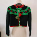 Echt vintage jaren 40 kindervestje van wol met borduurwerk, Ophalen of Verzenden, Zo goed als nieuw, Vintage, Meisje