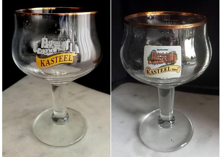 5 Kasteel bier proefglaasjes, Verzamelen, Biermerken, Zo goed als nieuw, Overige merken, Ophalen of Verzenden
