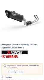 Akrapovic Volledig Uitlaatsysteem Yamaha T-MAX Zwart, Ophalen of Verzenden, Gebruikt