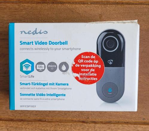 Nedis SmartLife Videodeurbel, Huis en Inrichting, Deurbellen, Zo goed als nieuw, Ophalen of Verzenden