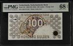 UNC biljet 100 gulden Steenuil, 1992 | PMG 68 EPQ, Ophalen of Verzenden, 100 gulden