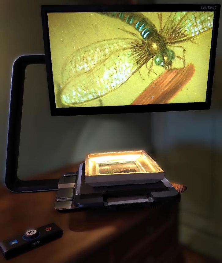 Beeldschermloep Optelec clearview C HD (digitale microscoop), Hobby en Vrije tijd, Vergrootglazen, Loepen en Loeplampen, Zo goed als nieuw