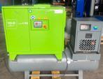 Gebruikte schroefcompressor 5,5 pk met droger, Ophalen, Gebruikt, 100 liter of meer, 400 tot 800 liter/min