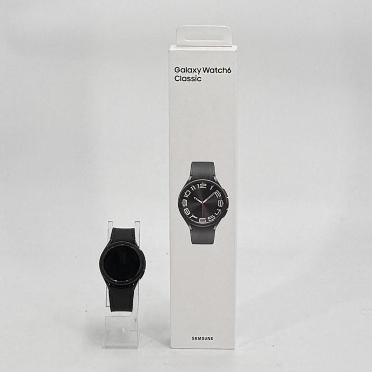 Samsung Galaxy Watch6 Classic - LTE/4G variant - Zwart, Telecommunicatie, Mobiele telefoons | Toebehoren en Onderdelen, Zo goed als nieuw