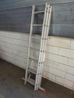 compacte ladder 3x7 reformladder / trap aluminium 425cm, Doe-het-zelf en Verbouw, Ladders en Trappen, Ophalen, Gebruikt, Hymer